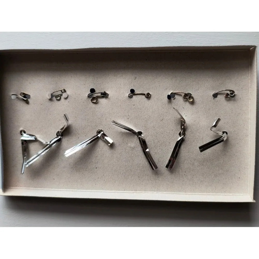 Dansk Holiday Wine Charms Set‎ of 6 Silver Plated Christmas Winter